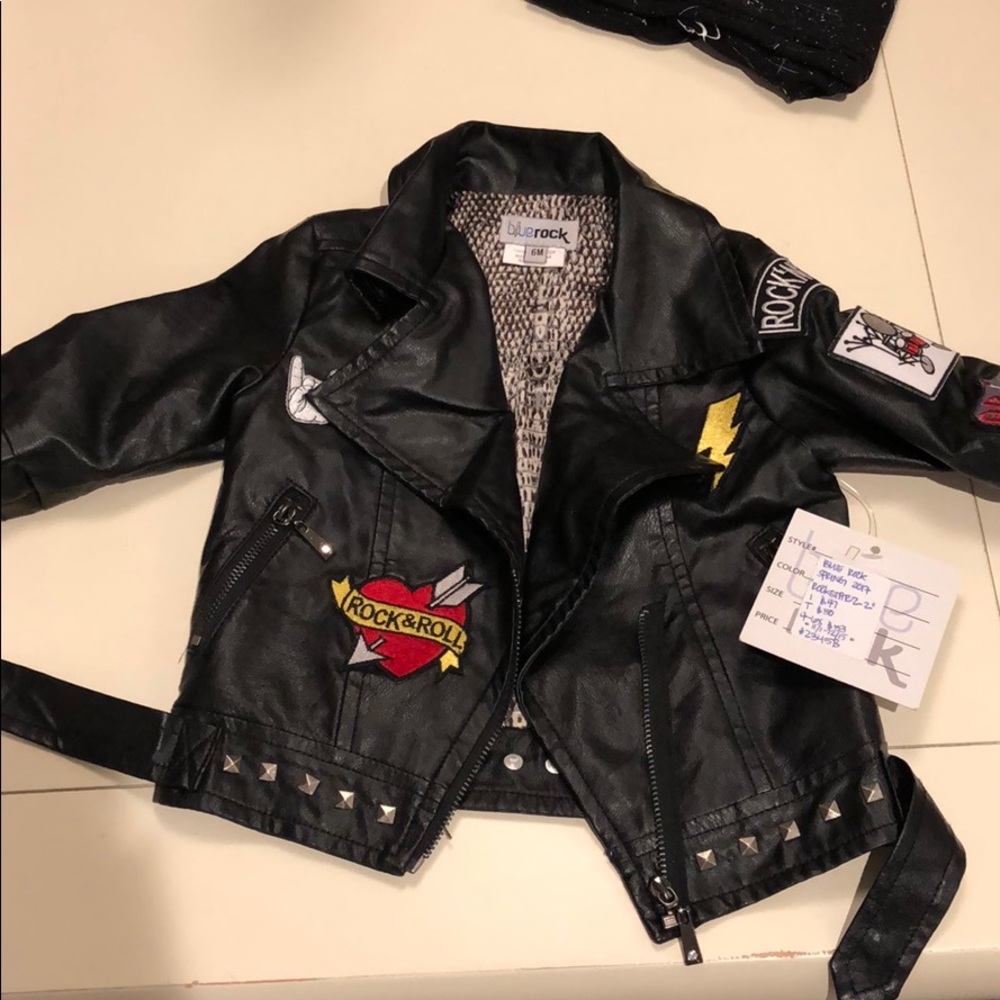 NWT Bluerock leather jacket 6M
